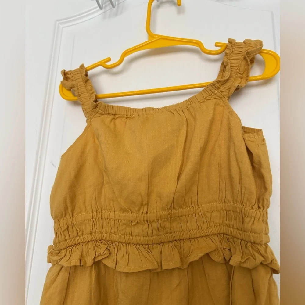 Old Navy Toddler Girl Mustard Yellow Dress - Picture 5 of 6